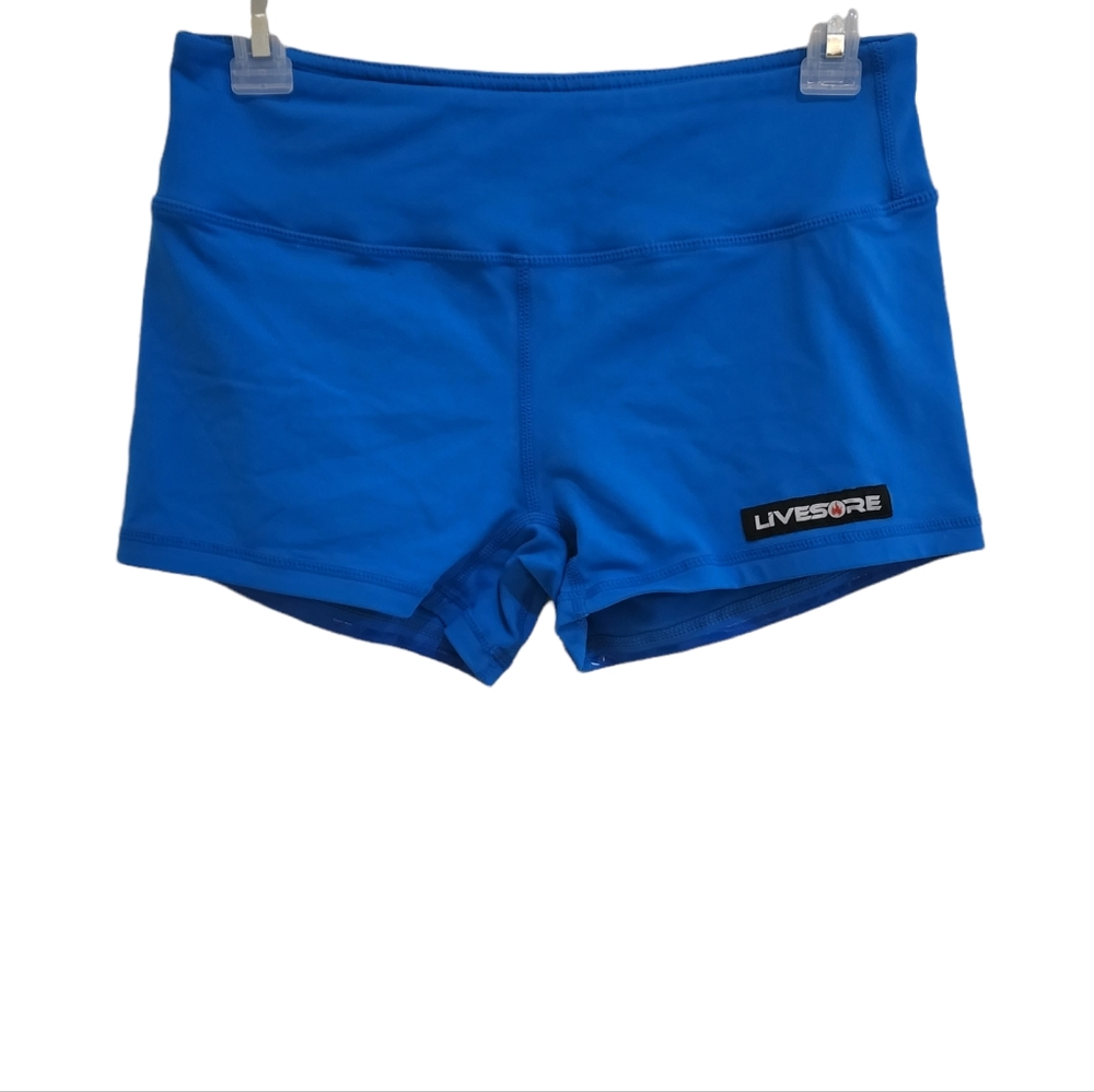 Live Sore Blue Workout Crossfit Athletic Shorts